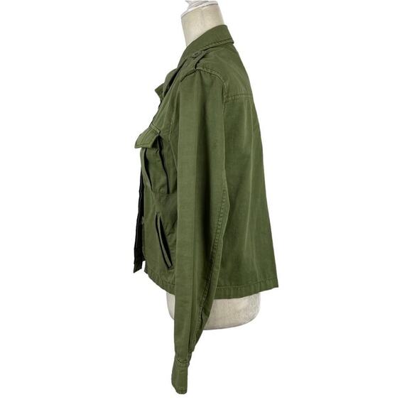 Sanctuary Utility Habitat Military Green Denim Jacket in Cactus 100% Cotton XS - Picture 8 of 16